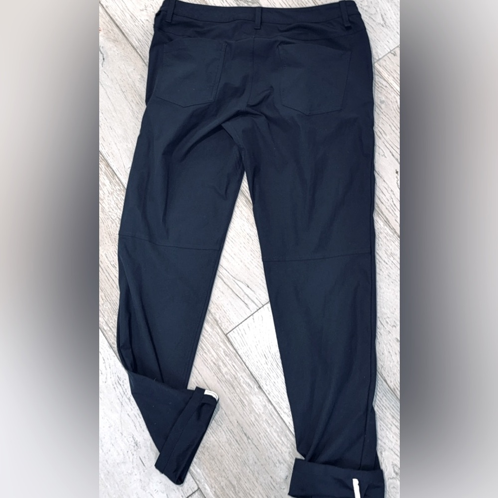 Lululemon ABC Pant Slim 34" warpstreme true navy reflective cuffs anti wrinkle - Picture 15 of 16